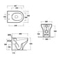 Sara Wandnahes Rimless Wc - Becken - MEGART