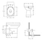 Wandnahes Wc Gelso Rimless - MEGART