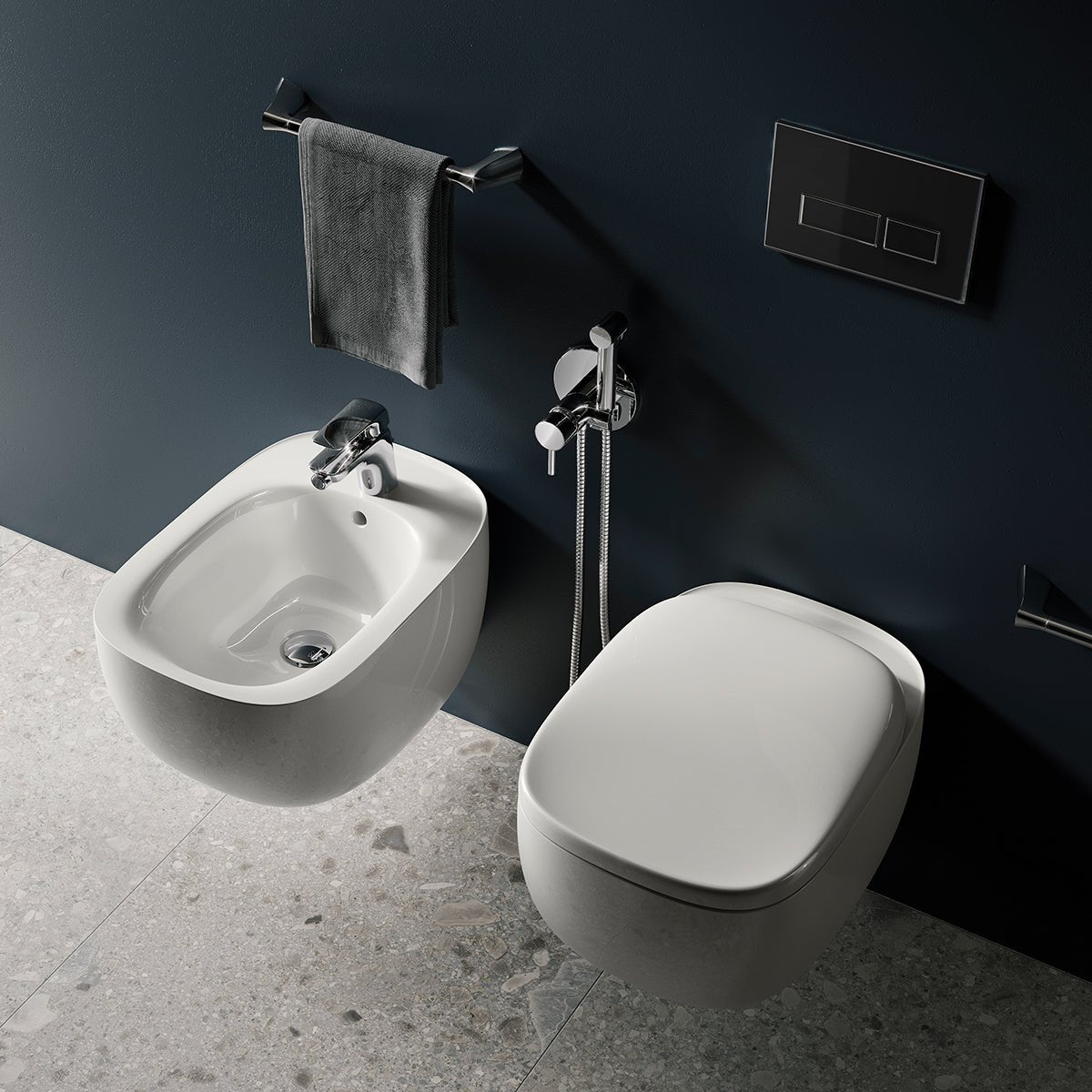 Hängendes Illusion - Bidet mit versteckter Befestigung - MEGART