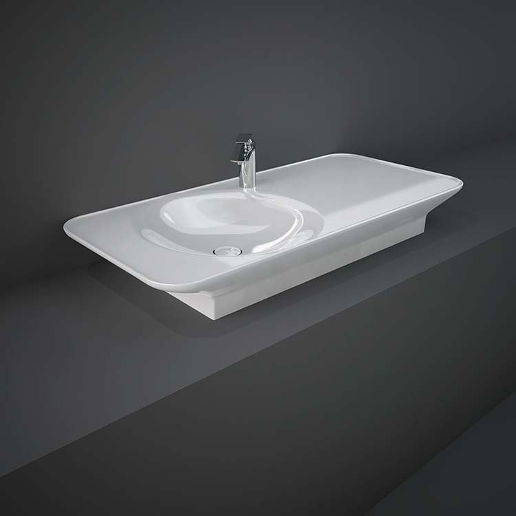 Valet - Wandwaschbecken, 112 cm, Ablage rechts - MEGART