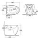 Cloud Back - to - Wall - Bidet mit versteckter Befestigung - MEGART