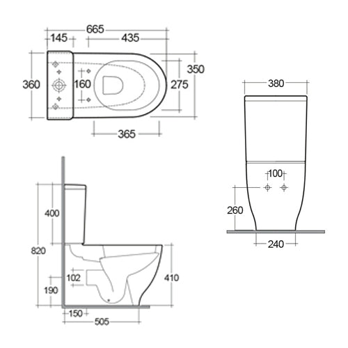 Moon Monoblock - WC - MEGART