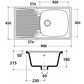 Einbau - Spülbecken Aus Keramik Mit 1 Becken 90X45 - MEGART