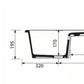Einbau - Keramikspüle Modell C282 Mit 1 Becken 86 X 50 - MEGART