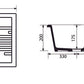 Einbau - Spülbecken Aus Keramik Mod. C283 Mit 2 Becken 116 X 50 - MEGART