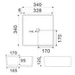 Aufsatzwaschbecken Mod. La53 cm 34,5 x 34,5 - MEGART