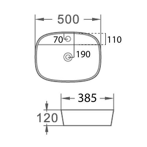 Ovaler Waschbecken Mod. Lav04 - MEGART
