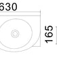 Wandwaschbecken Mod. Lp961 Cm 63 X 28.5 - MEGART