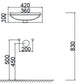 Wandwaschbecken Mod. Lp96 Cm 41X30 - MEGART