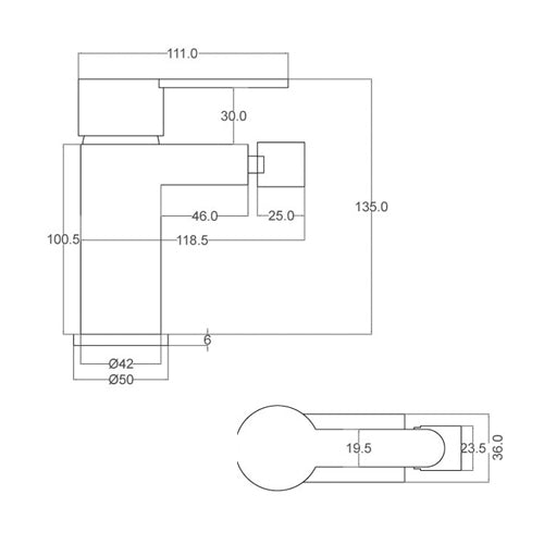 Einhebel - Bidetmischer der Iole - Serie - MEGART