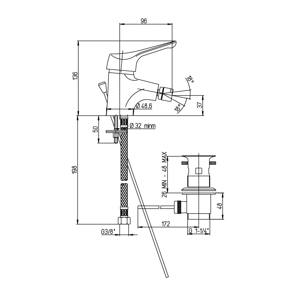 Einhebel - Bidetmischester Derby - MEGART
