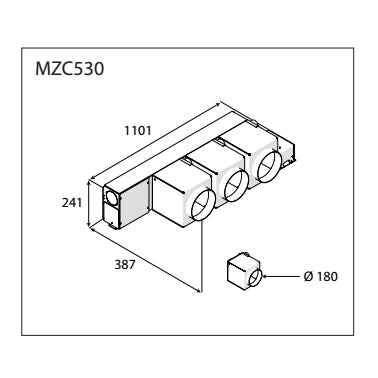 Plenum Mit Motorisierter Klappe 530 Mit Vmhi Steuerung - MEGART