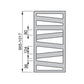 Zehnder Ribbon H. 1017 Dekorativer Heizkörper - MEGART