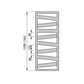 Zehnder Ribbon H. 1266 Dekorativer Heizkörper - MEGART