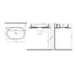 Lavabo D'Appoggio Ovale Con Foro Rubinetto Infinity                   
