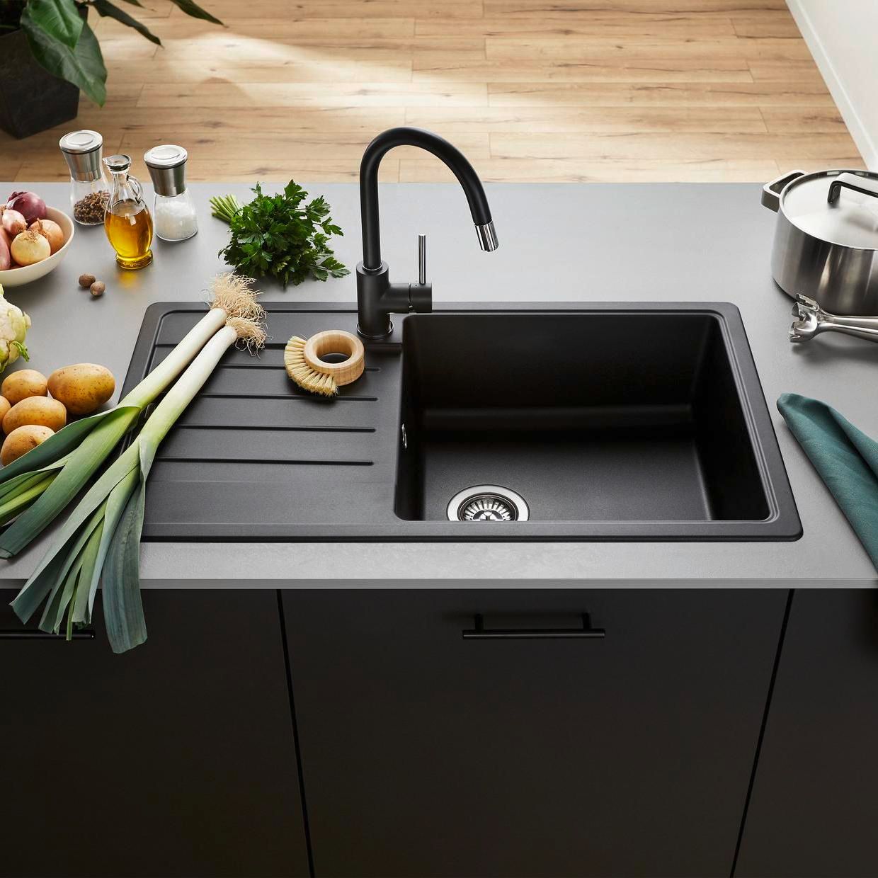 BLANCO LEGRA XL 6 S SILGRANIT schwarz - MEGART