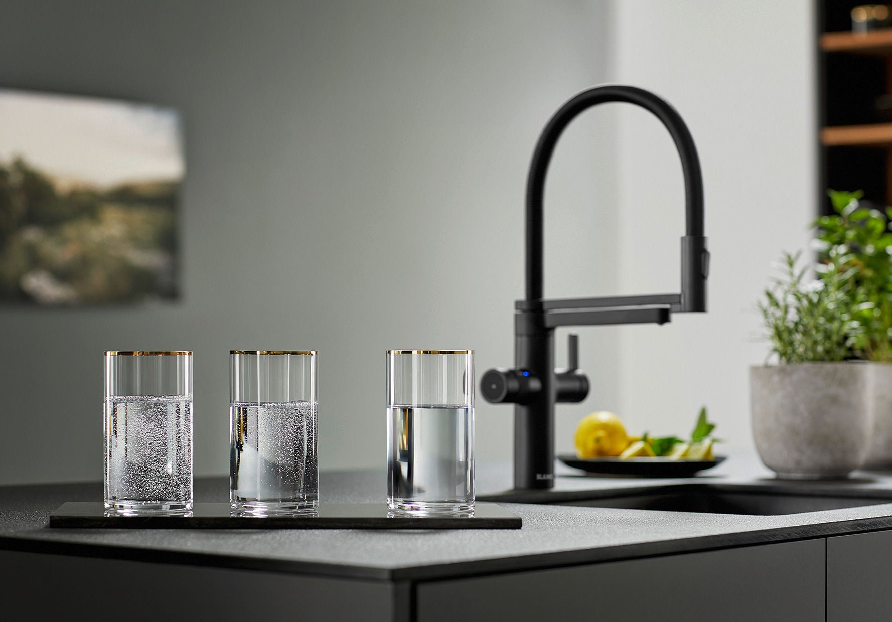 BLANCO EVOL - S Pro Soda System - Armatur schwarz matt - MEGART